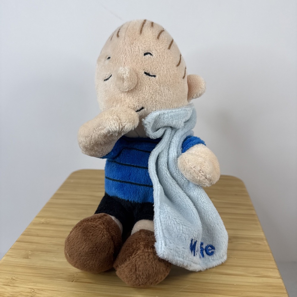 Linus Peanuts MetLife Plush 8" 2010 Sucking Thumb Plush